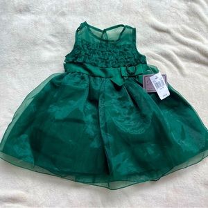 Dorissa Baby Girl Green Dress New with Tags, 18 Months